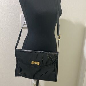 Salvatore Ferragamo Patent Leather Shoulder Bag